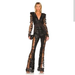 REVOLVE Zhivago Where you Tend a Rose Jumpsuit in Black